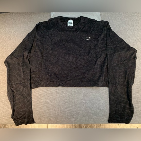 NEW Gymshark ADAPT ANIMAL SEAMLESS LONG SLEEVE TOP - Women’s Size SMALL - Picture 4 of 11